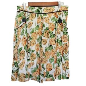 pinup floral skirt with pockets